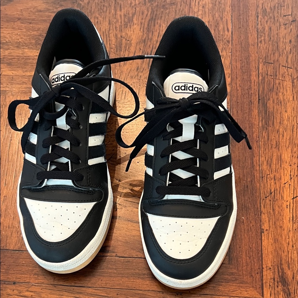 Adidas Classic Black and White Trainers
